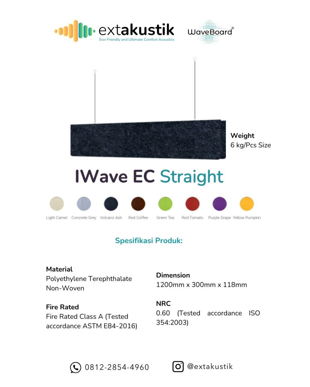 WAVEBOARD IWAVE EC STRAIGHT (EXTAKUSTIK) WAVEBOARD IWAVE EC STRAIGHT (EXTAKUSTIK)